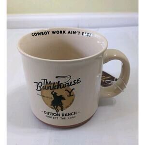 Yellowstone Dutton Ranch TV Series Mug The Bunkhouse Cowboy Work Ain't Easy New